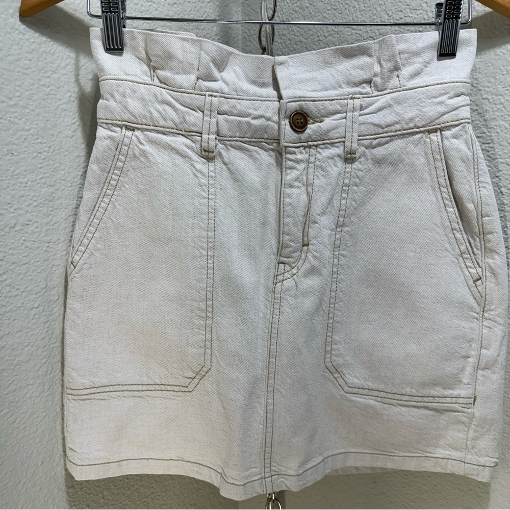 Free People Cotton-Linen Skirt